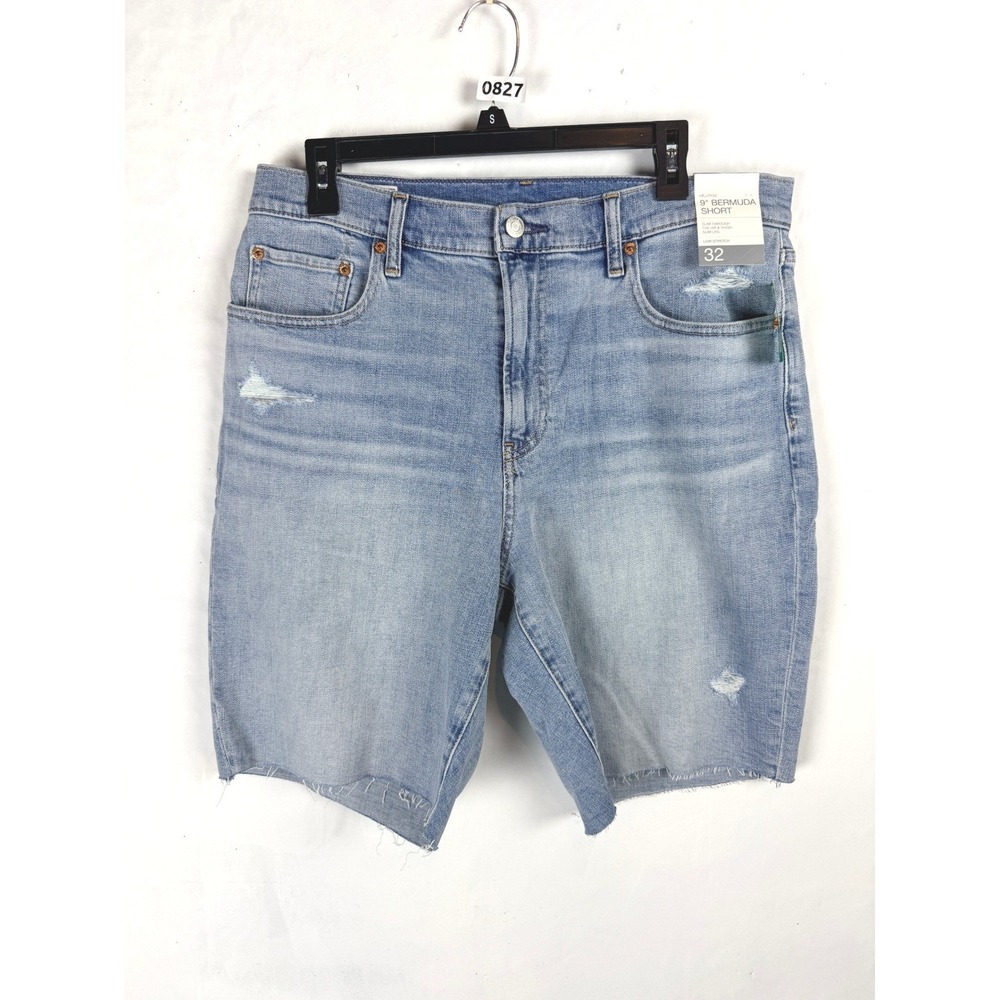 2/$30 Gap Blue High Rise 9" Bermuda Jean Shorts 32